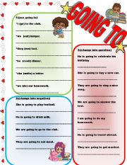 English Worksheet: GOING TO