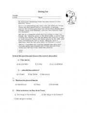 English worksheet: Greeting from texas