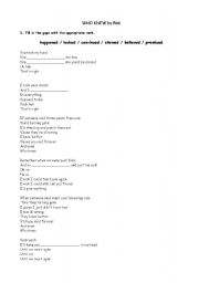 English worksheet: Past tense: regular and irregular verbs pronunciation