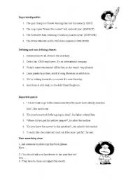 English Worksheet: rephrasing mixed