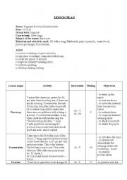 English Worksheet: Lesson plan - The house