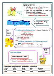 English Worksheet: Comparatives