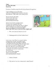 English Worksheet: Dr. Suess- The Lorax