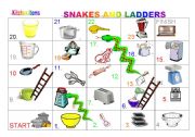 KITCHEN ITEMS - Snakes and Ladders