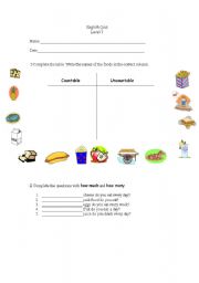English worksheet: english quiz
