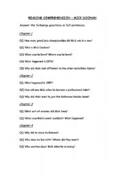 English Worksheet: Mick Doohan - Reading Comprehension