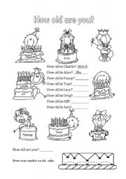 English Worksheet: Happy Birthday - 3 of 6