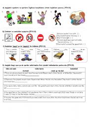 English Worksheet: MY 6th GRADE EXAM