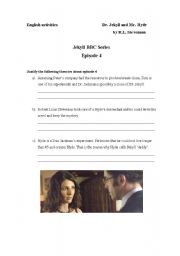 English worksheet: Jekyll BBC Series Episode 4