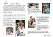 English Worksheet: a royal wedding : Kate and William