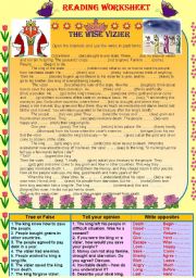 English Worksheet: Reading worksheet