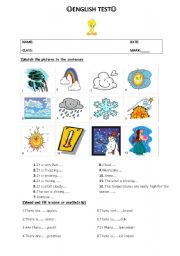 English Worksheet: How is the Weather?