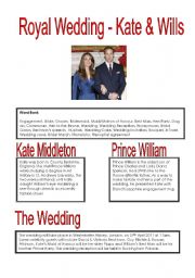 English Worksheet: Royal Wedding