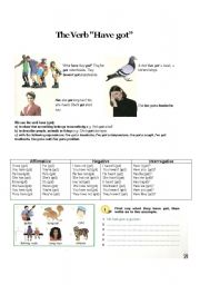 English Worksheet: the verb 