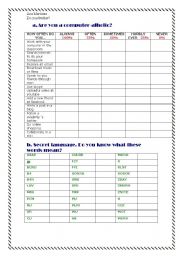 English Worksheet: Sms language
