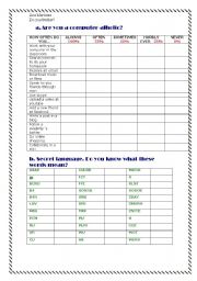 English Worksheet: Sms language