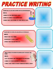 English Worksheet: WRITING