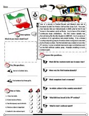 English Worksheet: RC Series_Level 01_Country Edition_58 Iran (Fully Editable + Key)