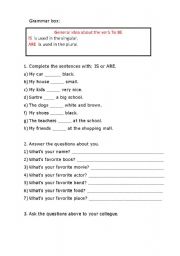 English worksheet: English first class