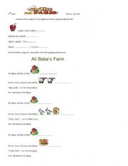 English Worksheet: TWO SONGS FOR YOUNG LEARNERS