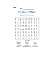 English worksheet: Word search