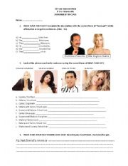 English worksheet: HAVE - HAS GOT + PHYSICAL DESCRIPTION