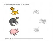 English Worksheet: Animals