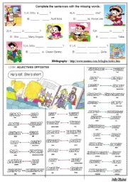 English Worksheet: greeting