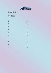 English worksheet: Alphabet 2
