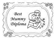 English Worksheet: Mothers Day Diploma