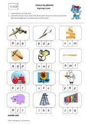 I Know My Phonics Beginning Sounds 11/12