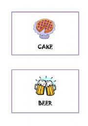 English worksheet: Food Flashcards, part 1