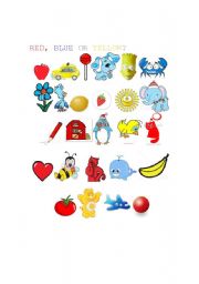 English Worksheet: COLOURS
