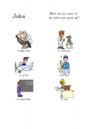 English Worksheet: jobs