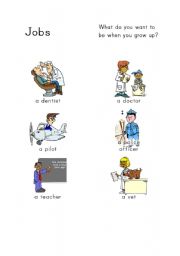 English worksheet: jobs