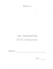 English worksheet: fact or faked the ghostwriter case