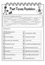 English Worksheet: Past Simple Revision