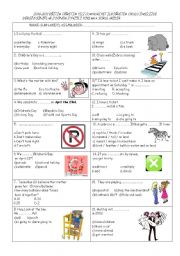 English worksheet: 6th gare exam orijinal 