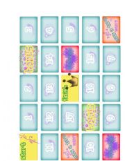 English Worksheet: Telling the time gameboard