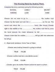 English worksheet: THE KISSING HAND BY AUDREY PENN
