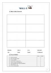 English Worksheet: Wall-E- Movie