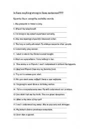 False Friends worksheet for Pre-intermediate