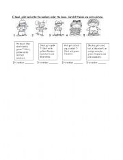 English worksheet: Clothes - Read and match