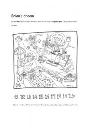 English Worksheet: Hidden Pictures-11 to 20