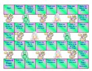 English Worksheet: Easter Board Game - Following commands