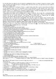 English Worksheet: Gloabal test