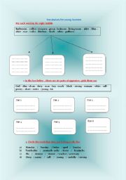 English worksheet: VOCABULARY FOR YOUNG LEARNERS 