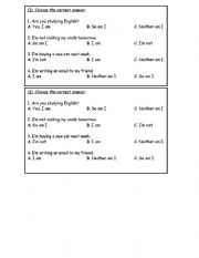 English Worksheet: So and neither