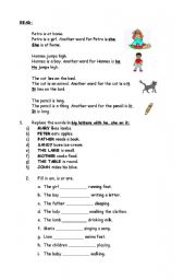 English worksheet: Simple Pronoun Worksheet