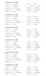 English Worksheet: A-an exercise 